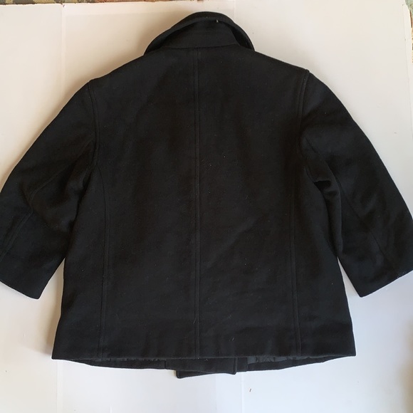 J. Crew Men’s Wool Coat Black Size Large - Picture 2 of 8